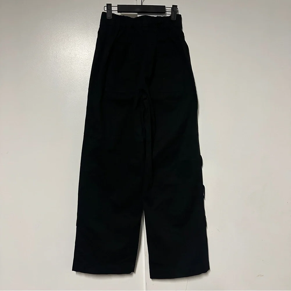 Current Mood Pants Womens Medium Wide Leg Y2K Buckle Bondage Cyberpunk Size S - Picture 10 of 10